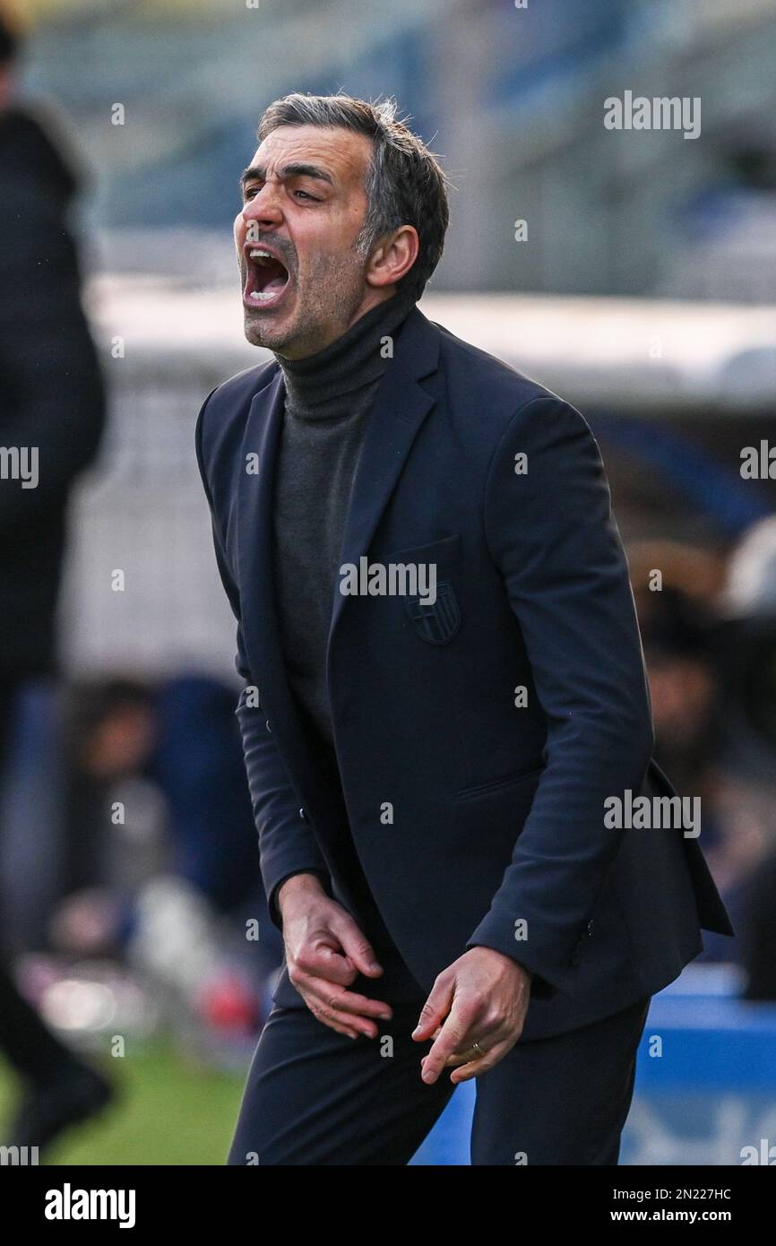 Parma, Italy. 05th Feb, 2023. Tardini Stadium, 05.02.23 Head Coach Parma  Fabio Pecchia during the Serie B match between Parma and Genoa at Tardini  Stadium in Parma, Italia Soccer (Cristiano Mazzi/SPP) Credit