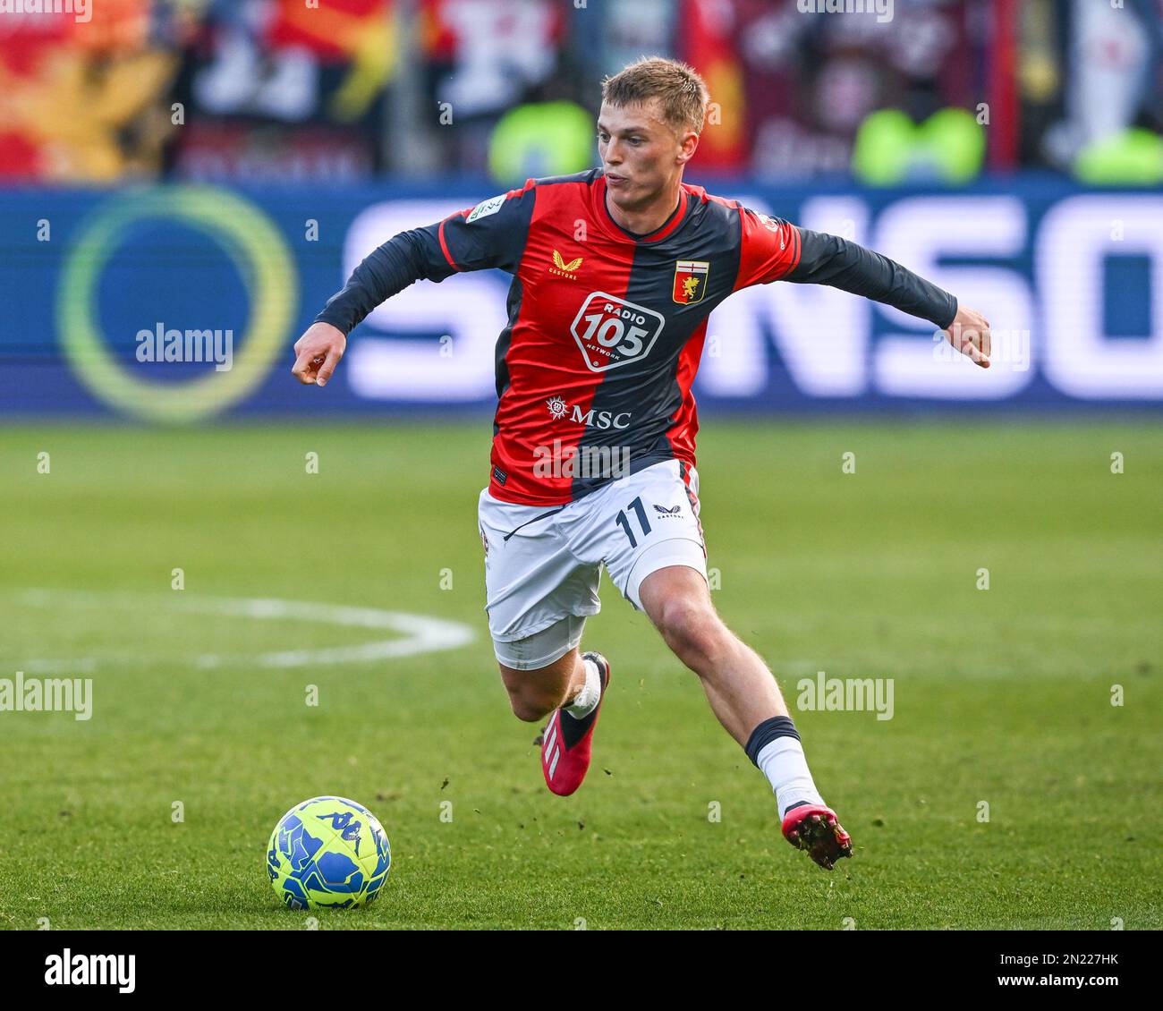 Parma, Italy. 05th Feb, 2023. Tardini Stadium, 05.02.23 Stefano Sabelli (2  Genoa) during the Serie B match between Parma and Genoa at Tardini Stadium  in Parma, Italia Soccer (Cristiano Mazzi/SPP) Credit: SPP