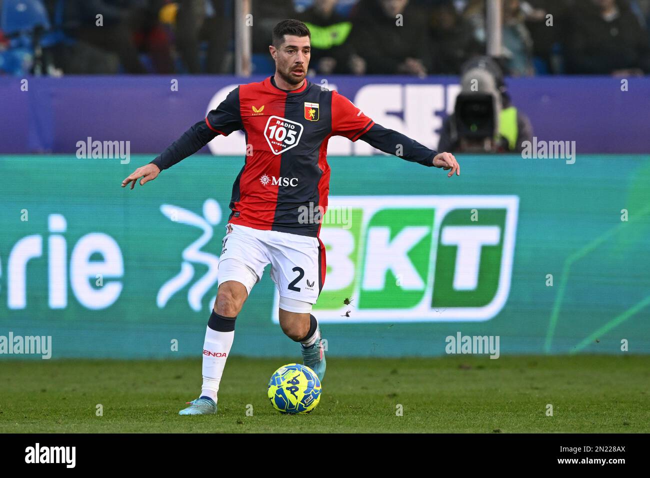 Parma, Italy. 05th Feb, 2023. Tardini Stadium, 05.02.23 Stefano Sabelli (2  Genoa) during the Serie B match between Parma and Genoa at Tardini Stadium  in Parma, Italia Soccer (Cristiano Mazzi/SPP) Credit: SPP