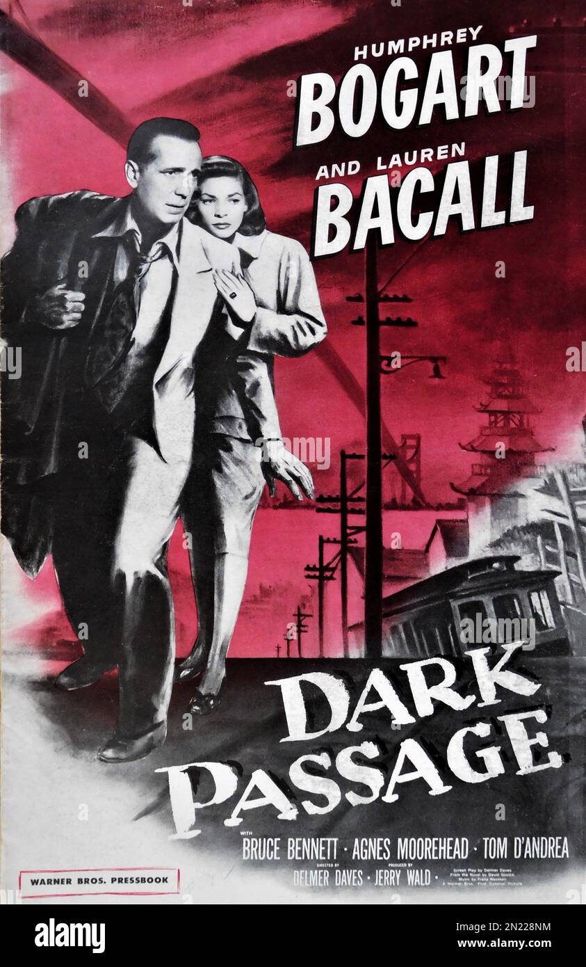 HUMPHREY BOGART and LAUREN BACALL in DARK PASSAGE 1947 director ...