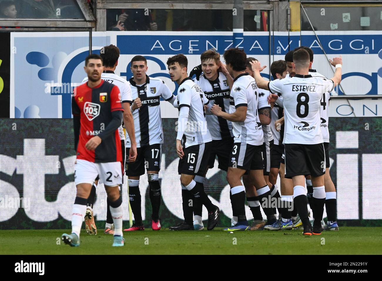 Parma, Italy. 05th Feb, 2023. Tardini Stadium, 05.02.23 Albert Gudmundsson  (11 Genoa) during the Serie B match between Parma and Genoa at Tardini  Stadium in Parma, Italia Soccer (Cristiano Mazzi/SPP) Credit: SPP