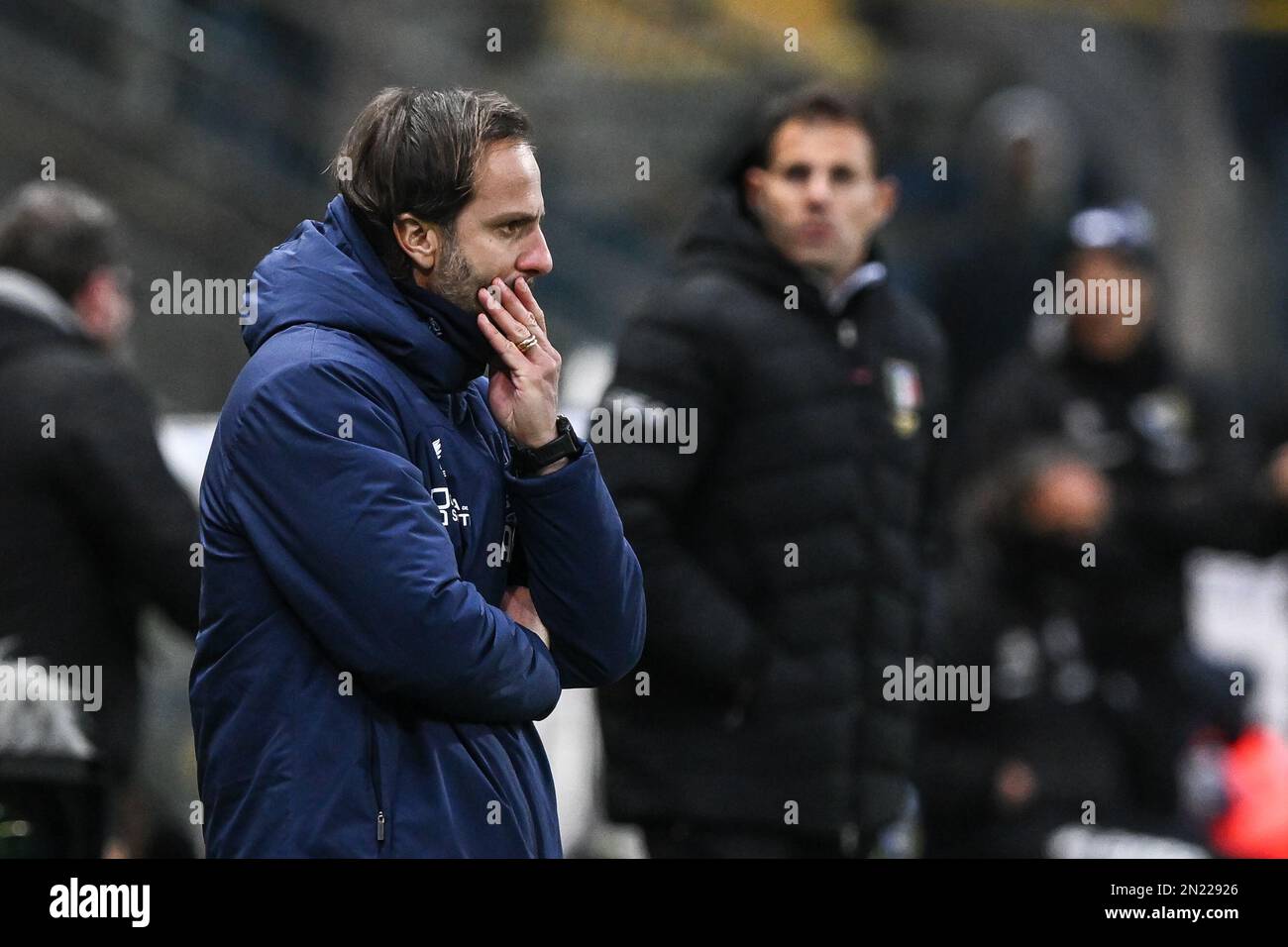 Parma, Italy. 05th Feb, 2023. Tardini Stadium, 05.02.23 Head Coach Parma  Fabio Pecchia during the Serie B match between Parma and Genoa at Tardini  Stadium in Parma, Italia Soccer (Cristiano Mazzi/SPP) Credit