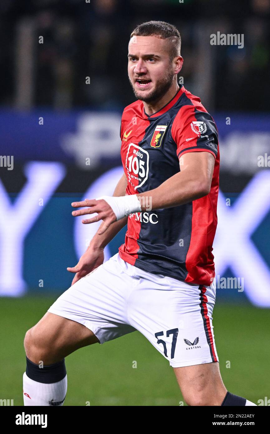 Parma, Italy. 05th Feb, 2023. Tardini Stadium, 05.02.23 Stefano Sabelli (2  Genoa) during the Serie B match between Parma and Genoa at Tardini Stadium  in Parma, Italia Soccer (Cristiano Mazzi/SPP) Credit: SPP