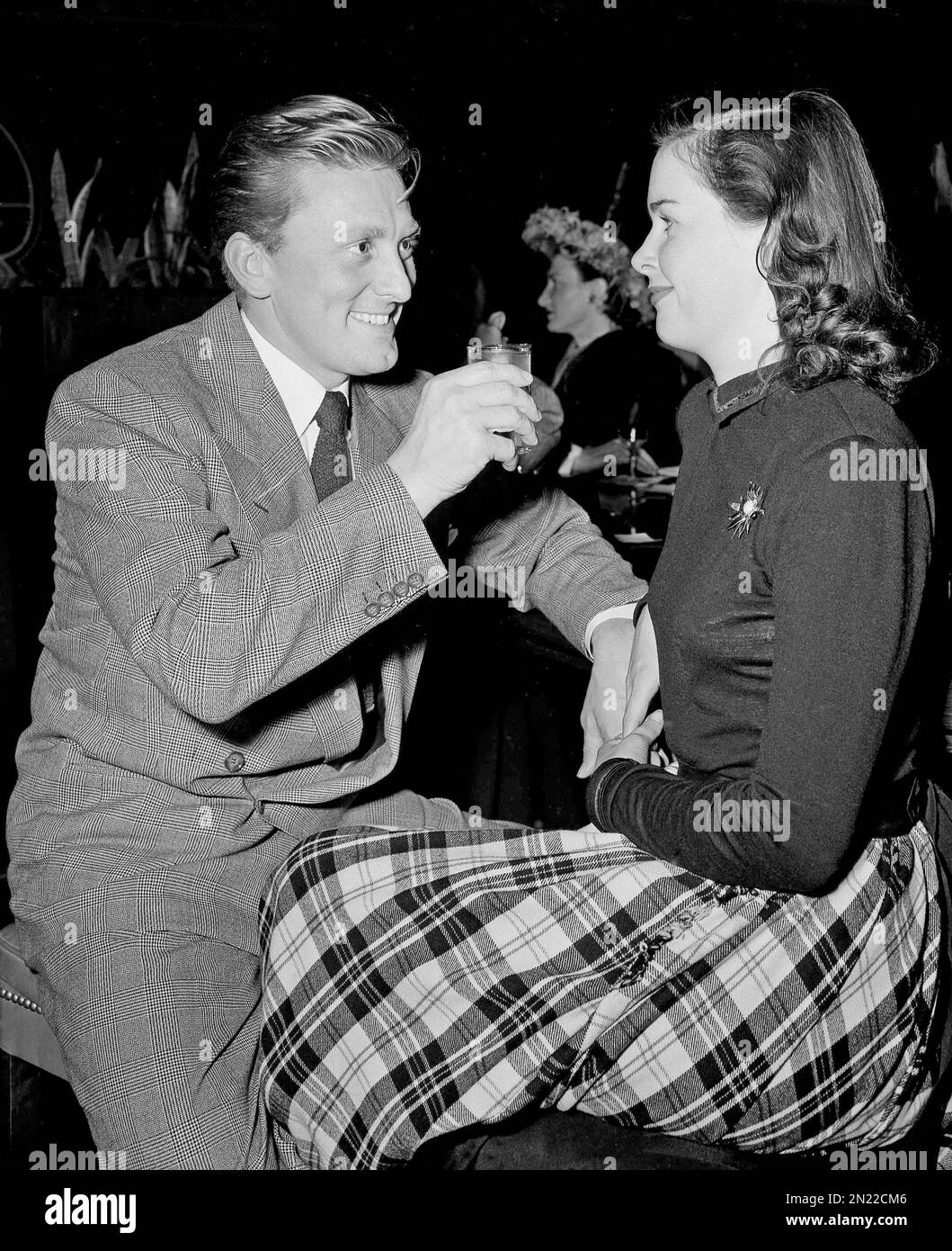 FILE In this Feb. 23, 1948 file photo, Kirk and Diana Douglas