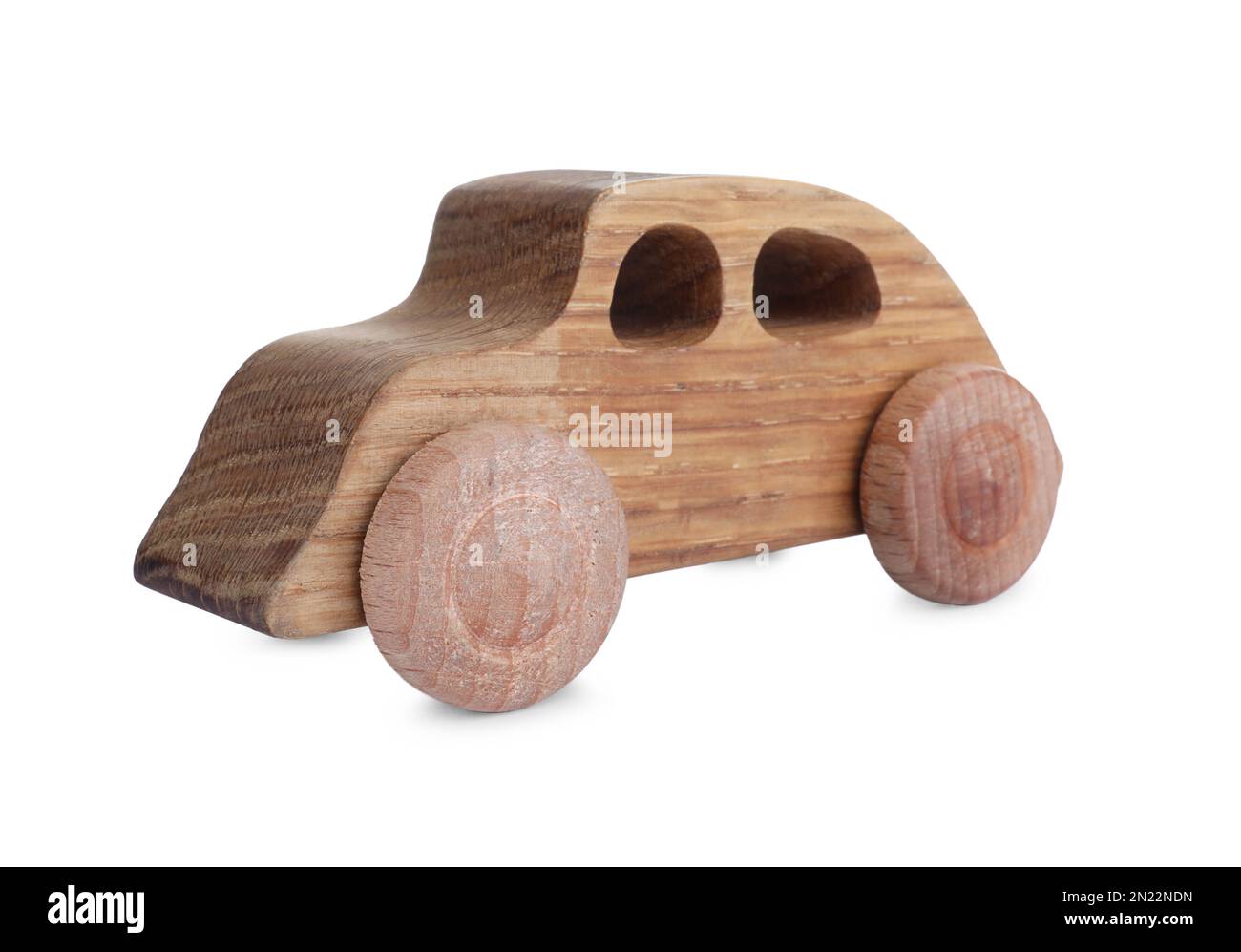Wooden car isolated on white. Child's toy Stock Photo - Alamy