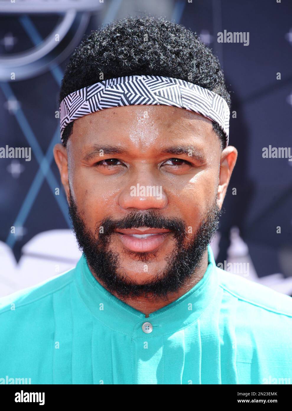 Hosea Chanchez arrives at the BET Awards at the Microsoft Theater on