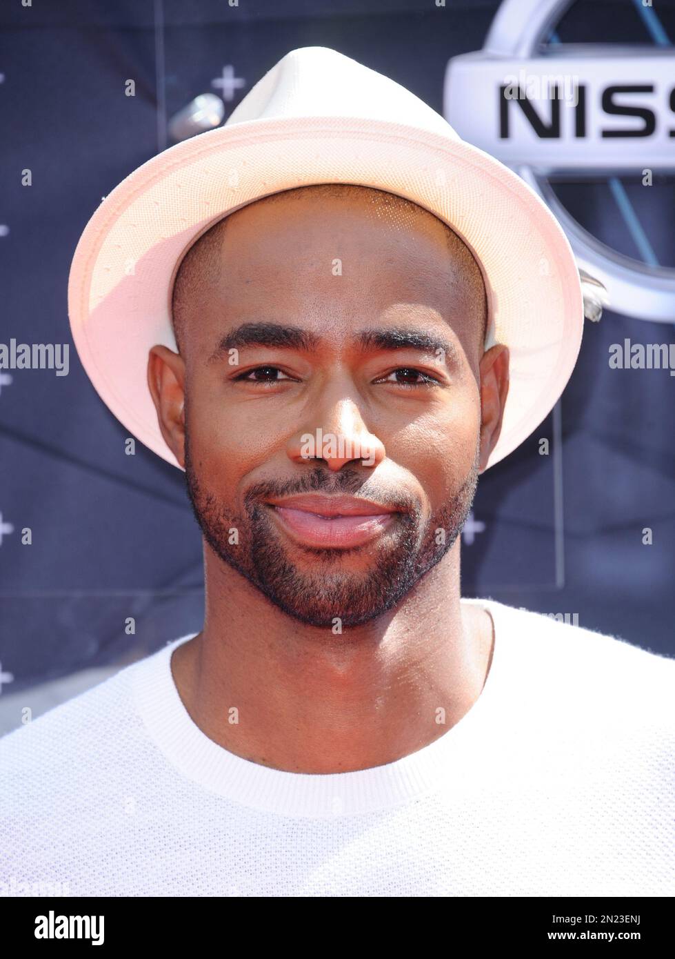 Jay Ellis arrives at the BET Awards at the Microsoft Theater on Sunday