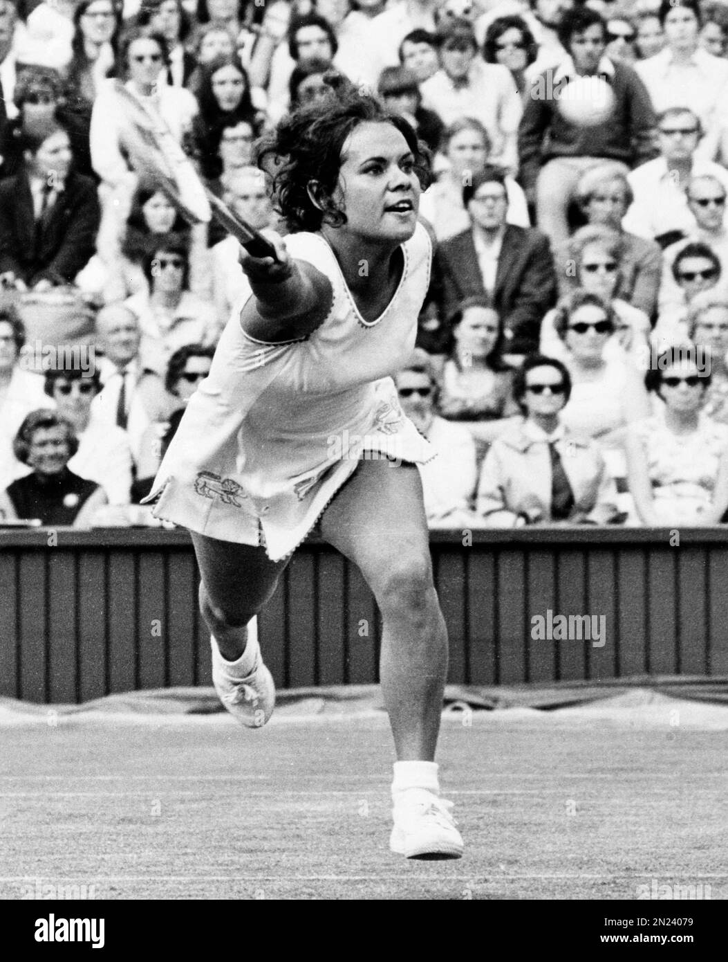 FILE In this 1971 file photo, Australia's Evonne Goolagong shown in action during the All