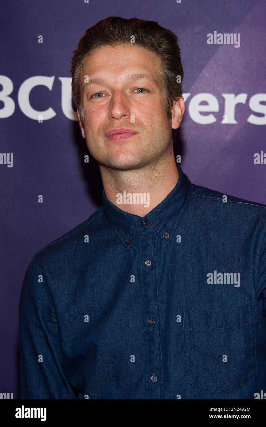 Peter Scanavino arrives at the NBCUniversal New York Summer Press Day ...