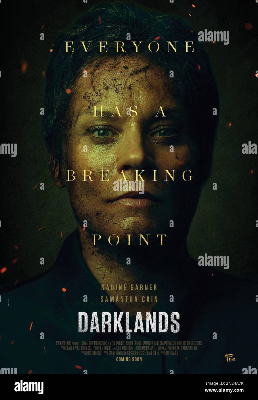 DARKLANDS, (aka LINE OF FIRE), poster, Nadine Garner, 2022. © VMI