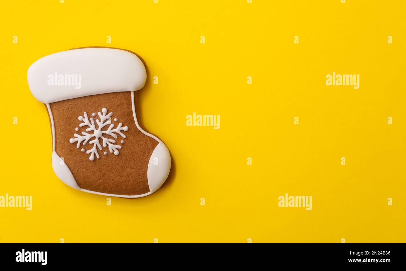 Transparent christmas stocking shaped bag