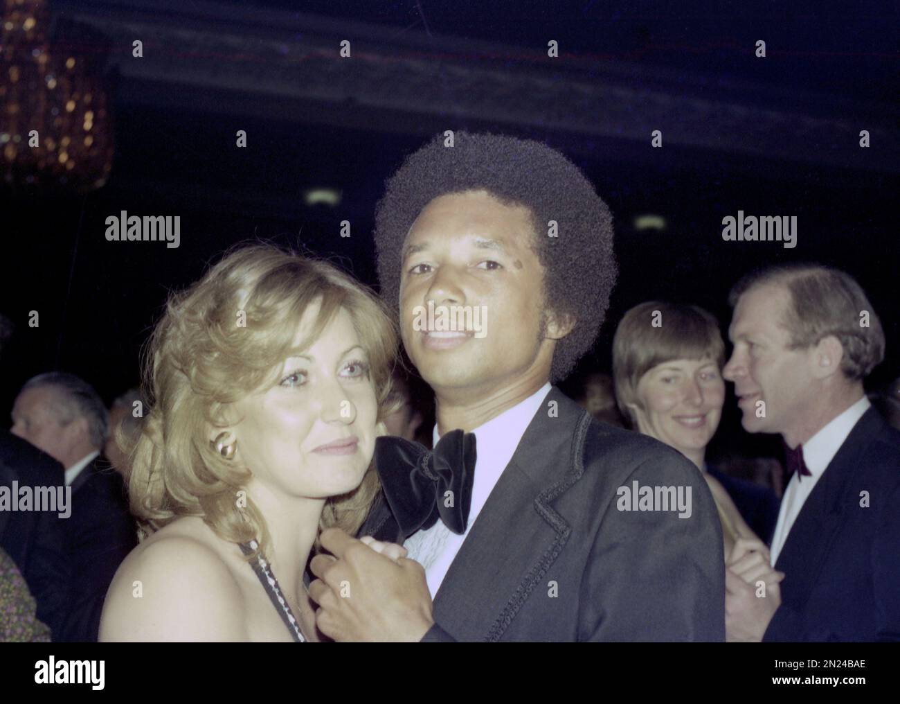 Arthur Ashe of Richmond, Va., the first black tennis player to win the