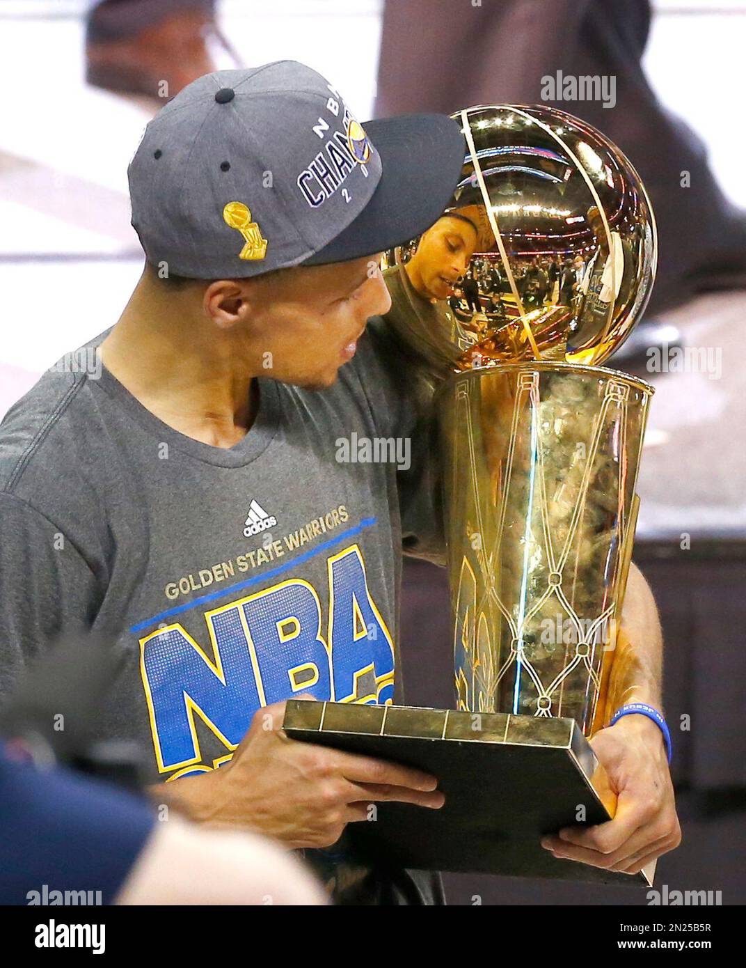 Reacting to the NBA Finals trophy being presented in a Louis