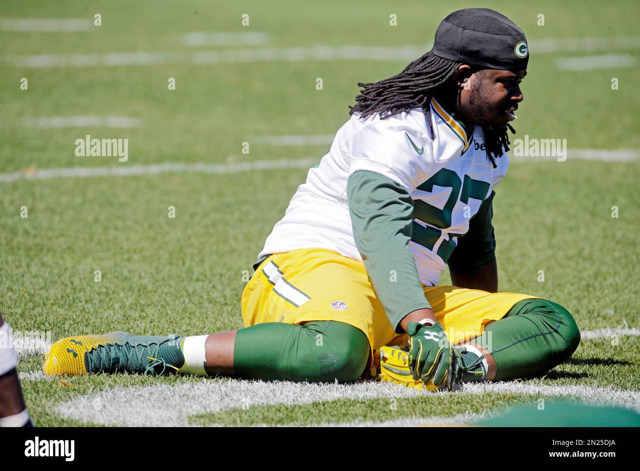 Green Bay Packers Eddie Lacy during an NFL football mini camp Tuesday June 16 2015 in Green Bay Wis. AP Photo Morry Gash Stock Photo Alamy