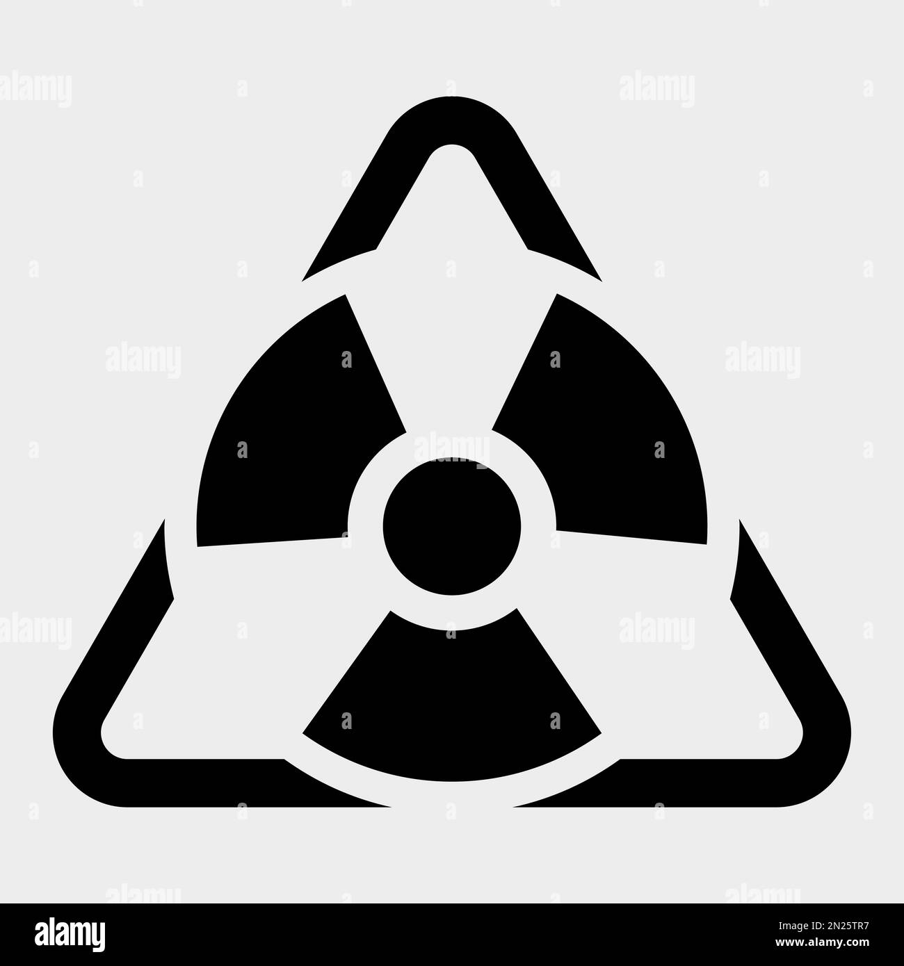 Radiation Hazard Symbol Sign Isolate On White Background,Vector Illustration EPS.10 Stock Vector