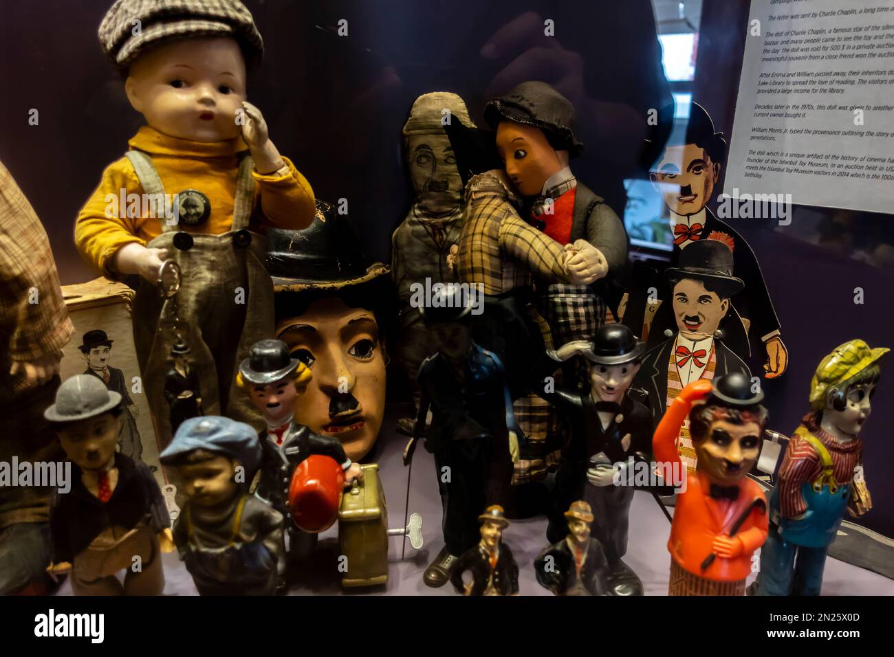 Charlie Chaplin dolls. Charlie Chaplin toys. USA, 1920s Stock Photo Alamy