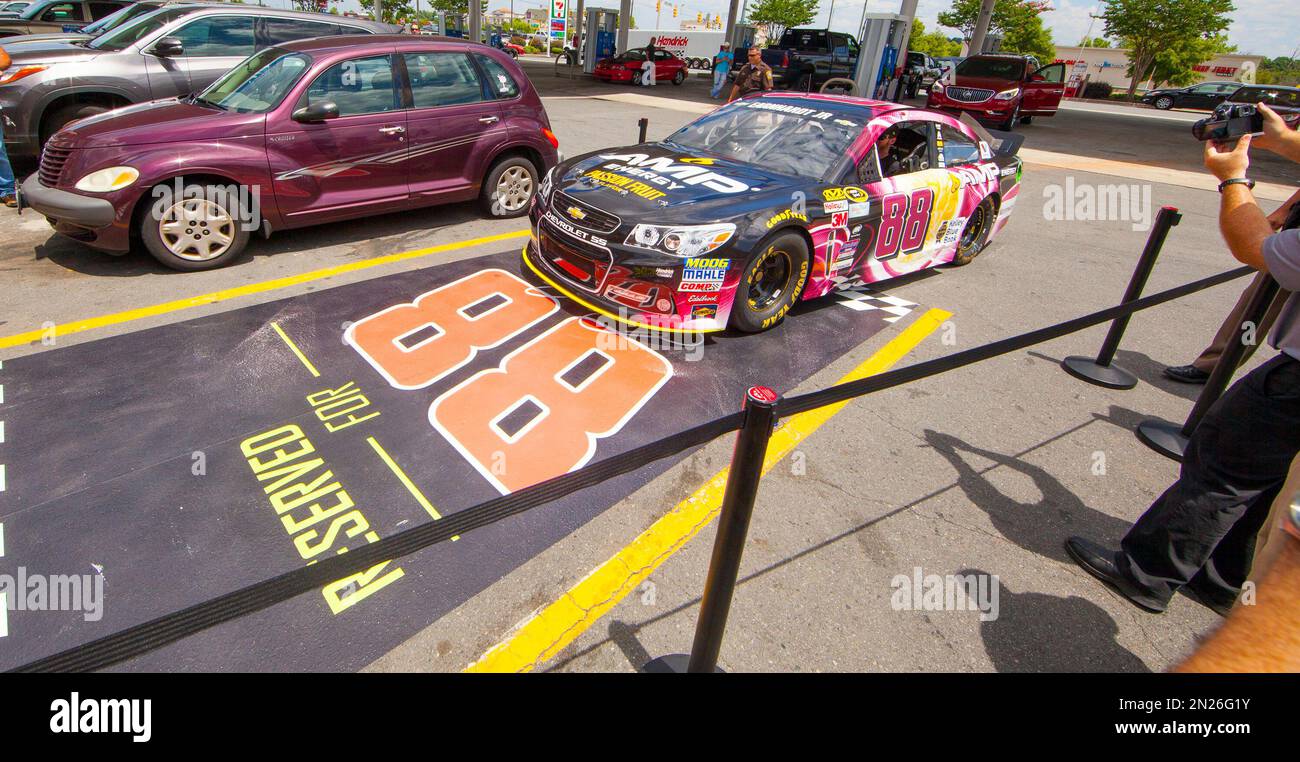 IMAGE DISTRIBUTED FOR AMP ENERGY Dale Earnhardt Jr. drives the new