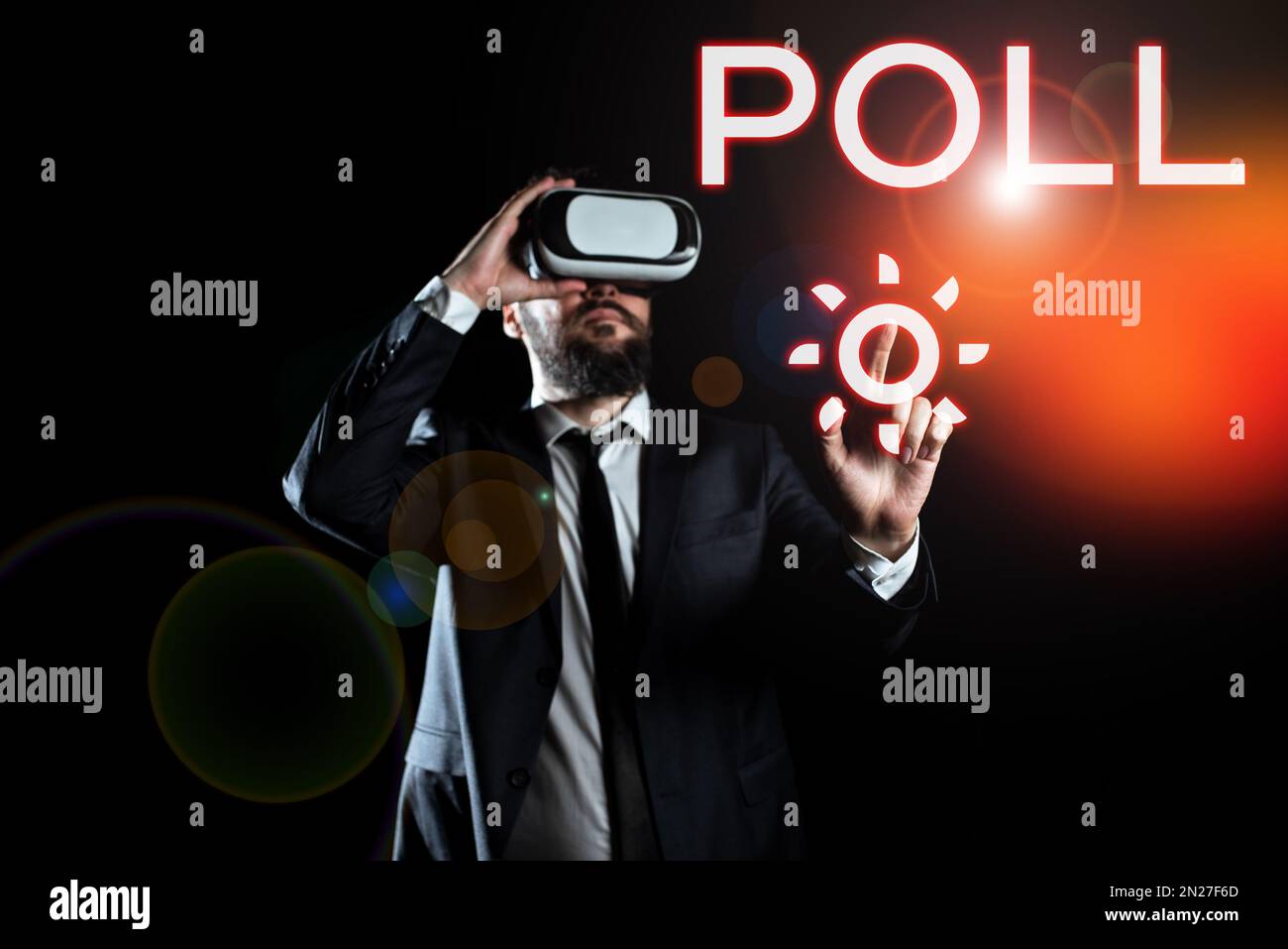 Conceptual display Poll. Business overview Record of the number of ...