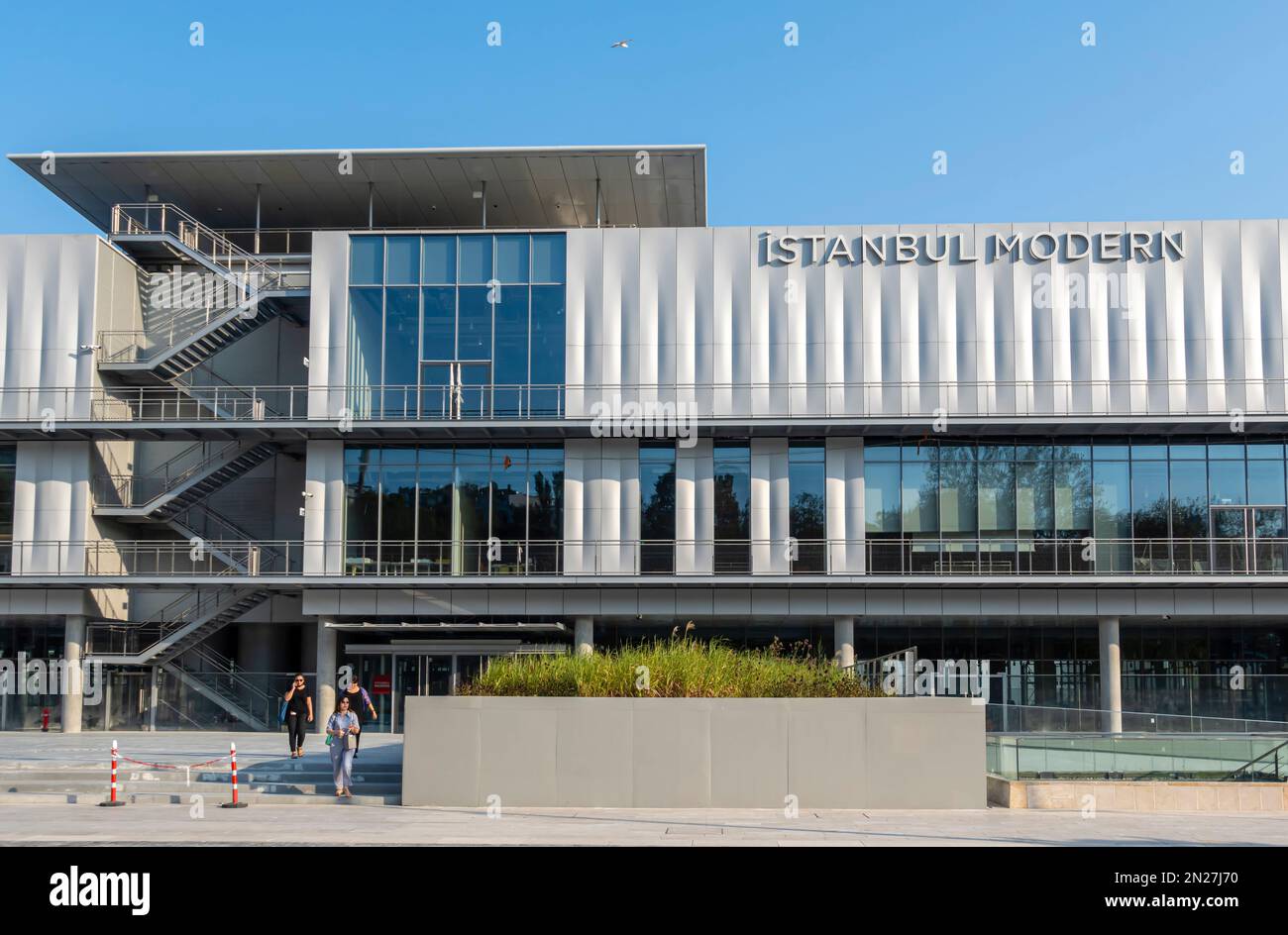 Istanbul Museum of Modern Art building. Contemporary art museum in the Beyoğlu district of Istanbul, Turkey Stock Photo