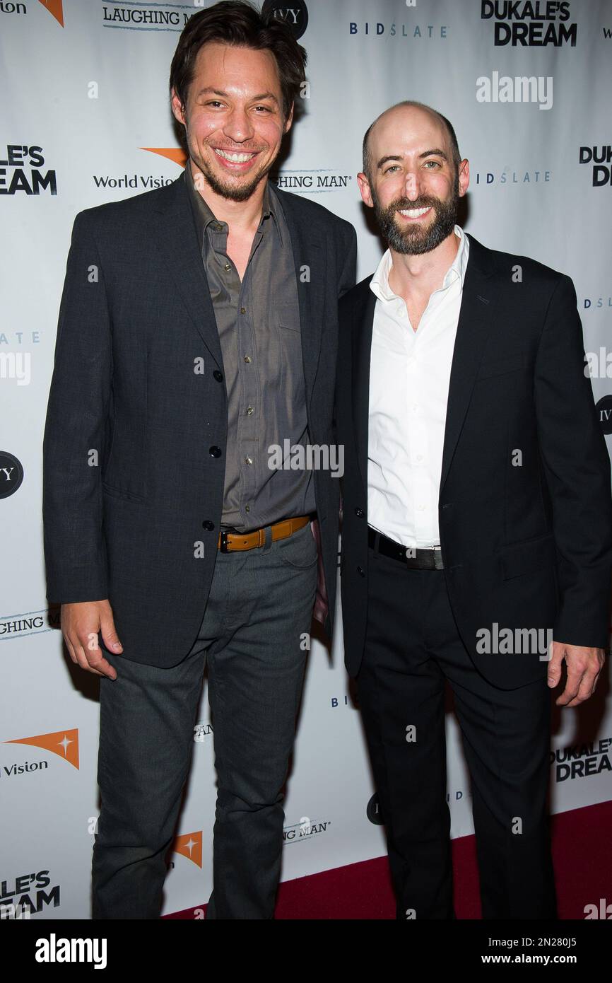 Josh Rothstein, left, and David Steingard attend a screening of 