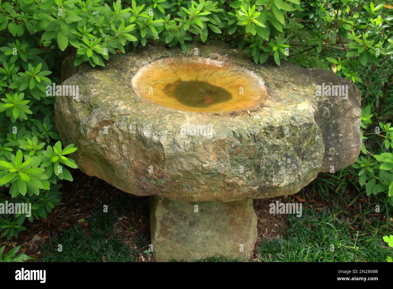Artwork on the grounds of the UNC Charlotte Botanical Gardens, NC, USA Stock Photo
