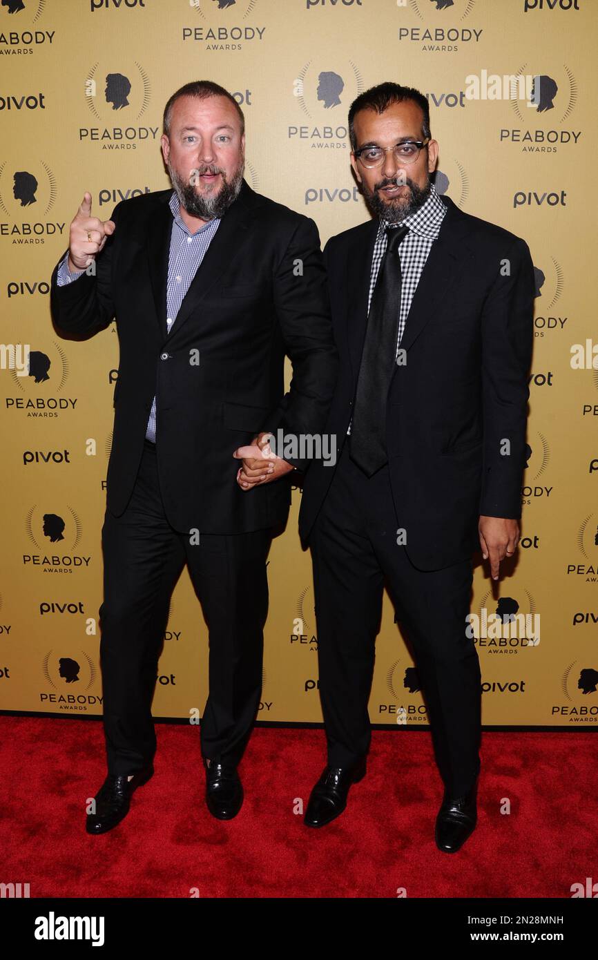 Shane Smith, left, and Suroosh Alvi attend the 74th Annual Peabody