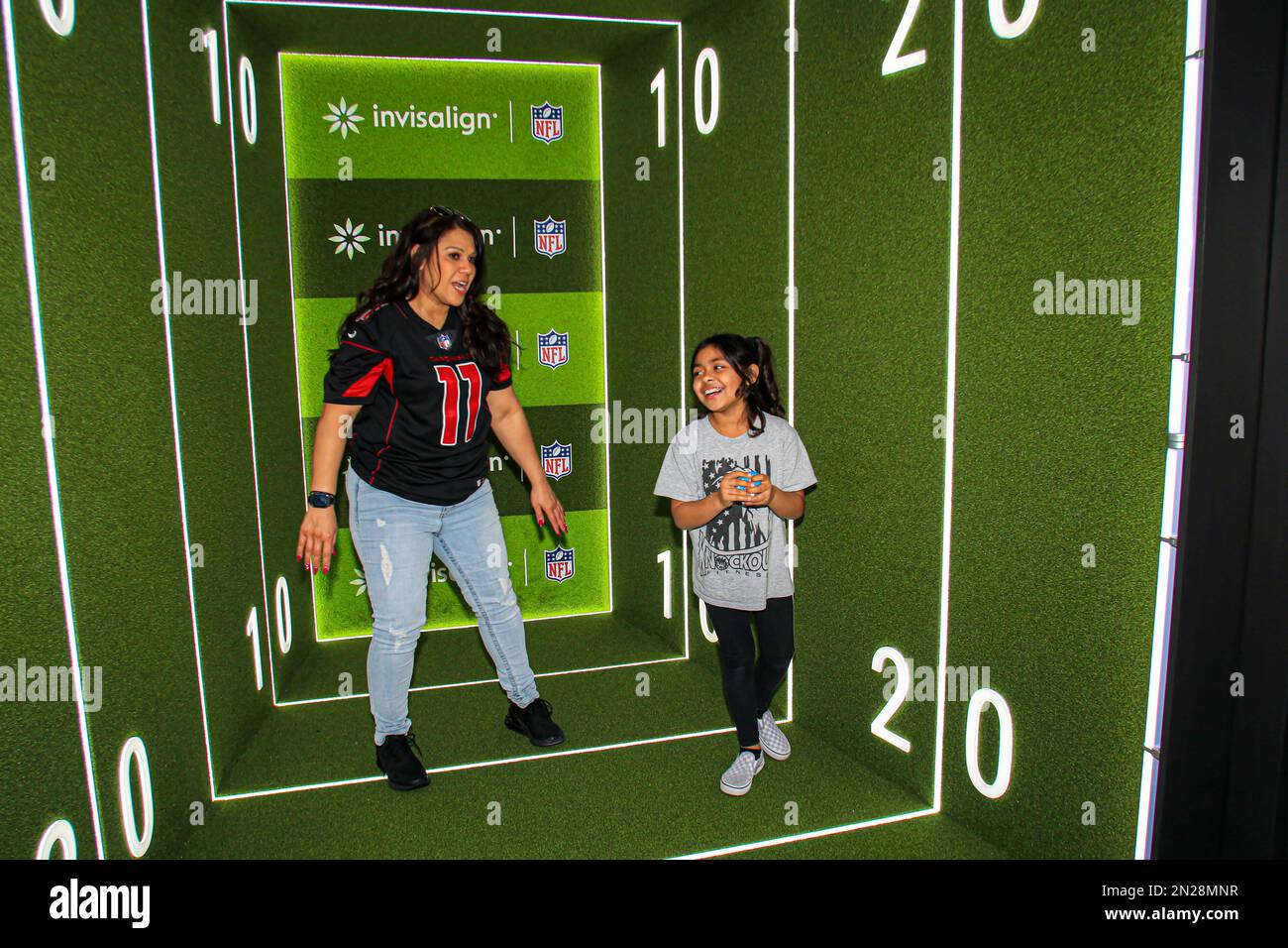 It feels good to football! The NFL takes over Downtown Phoenix starting  February 4 with Super Bowl Experience presented by Lowe's Stock Photo -  Alamy