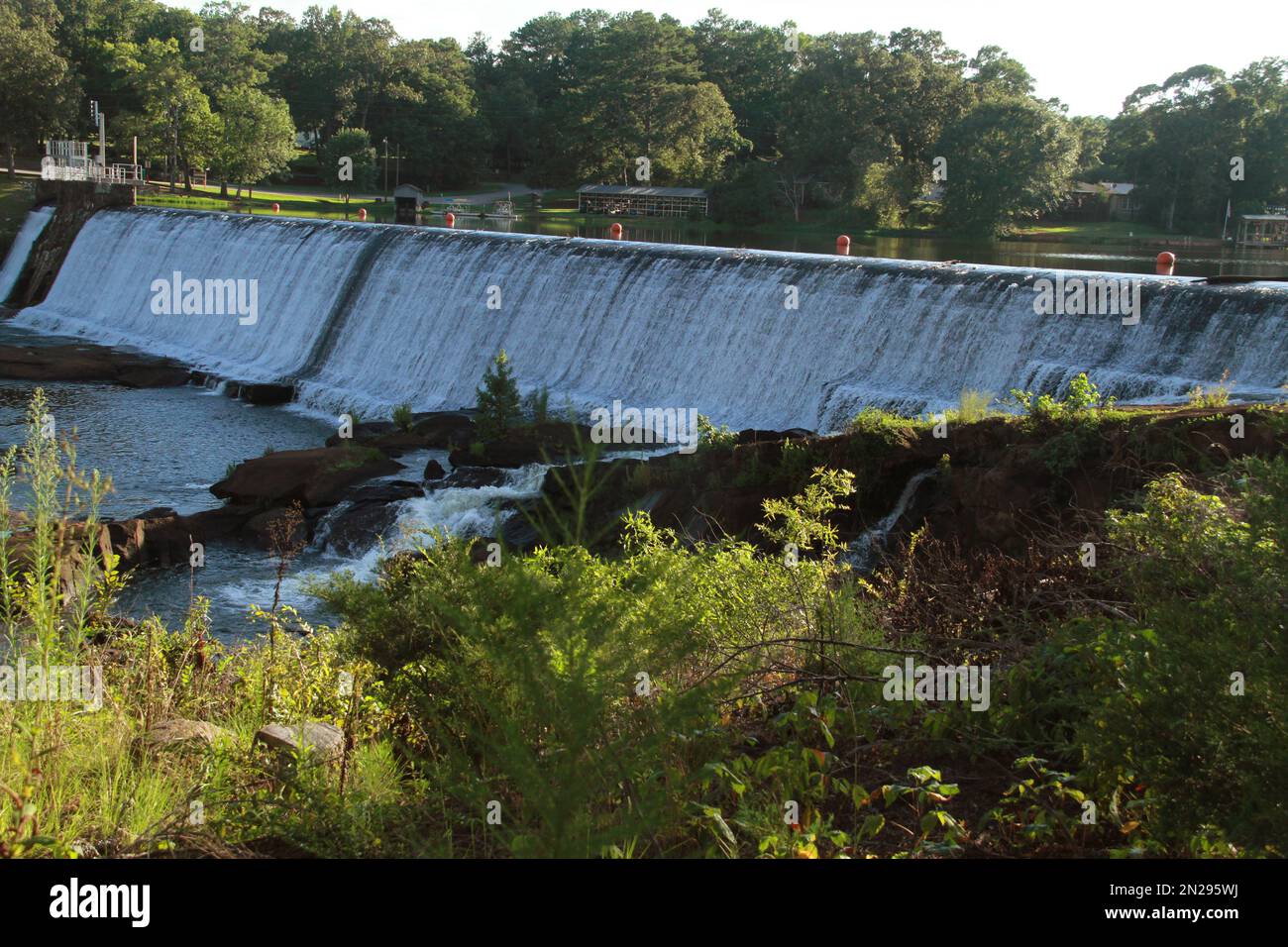 The dam at High Falls State Park, GA, USA Stock Photo Alamy