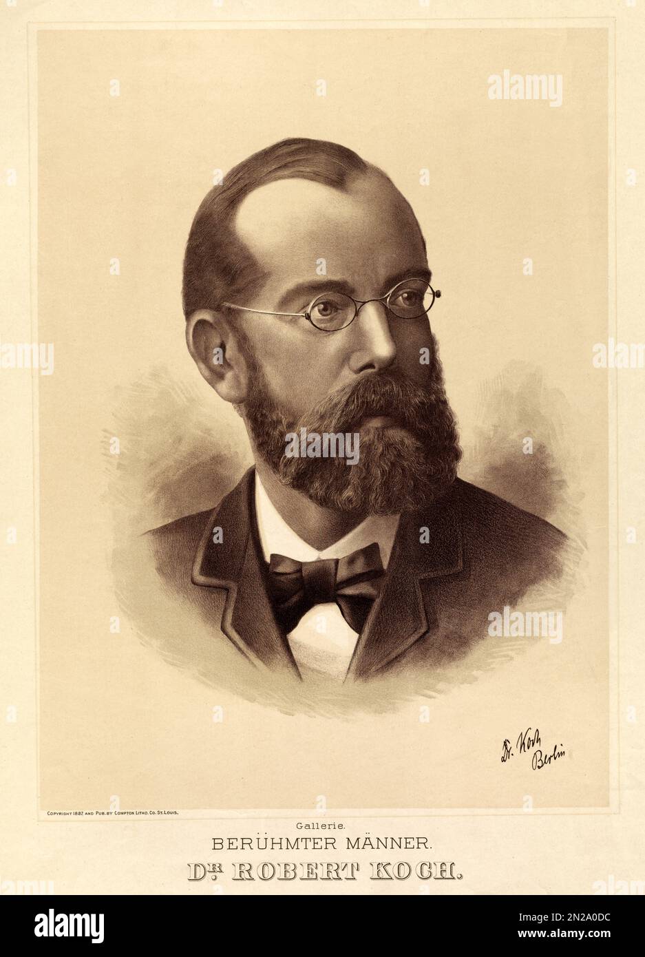 1887 , GERMANY The german Doctor ROBERT KOCH ( 1843 1910 ). He