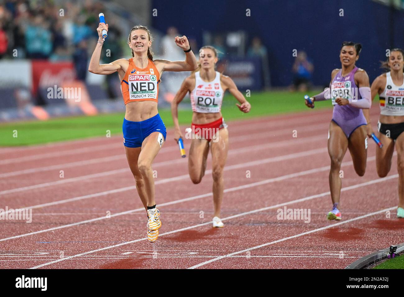Femke Bol 4x400 relay race women Gold Medal. European