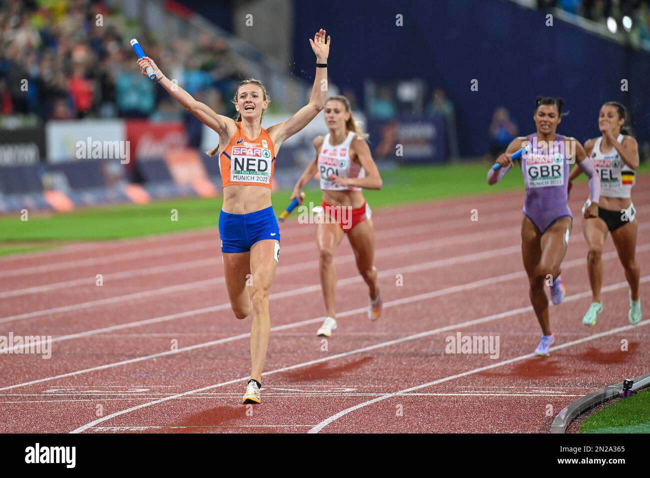 Femke Bol 4x400 relay race women Gold Medal. European