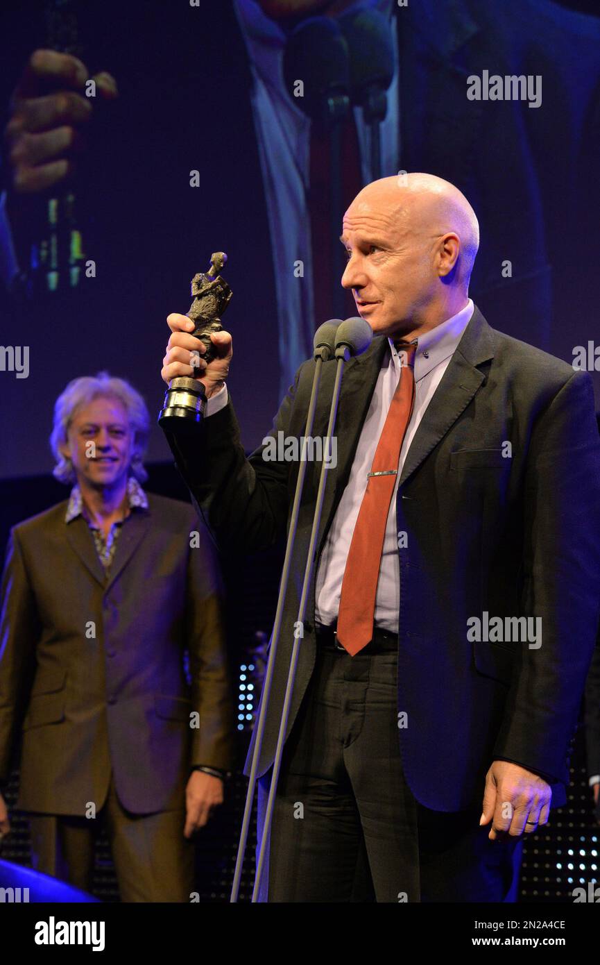 Midge Ure and Sir Bob Geldof receive 'The Ivors Special Anniversary