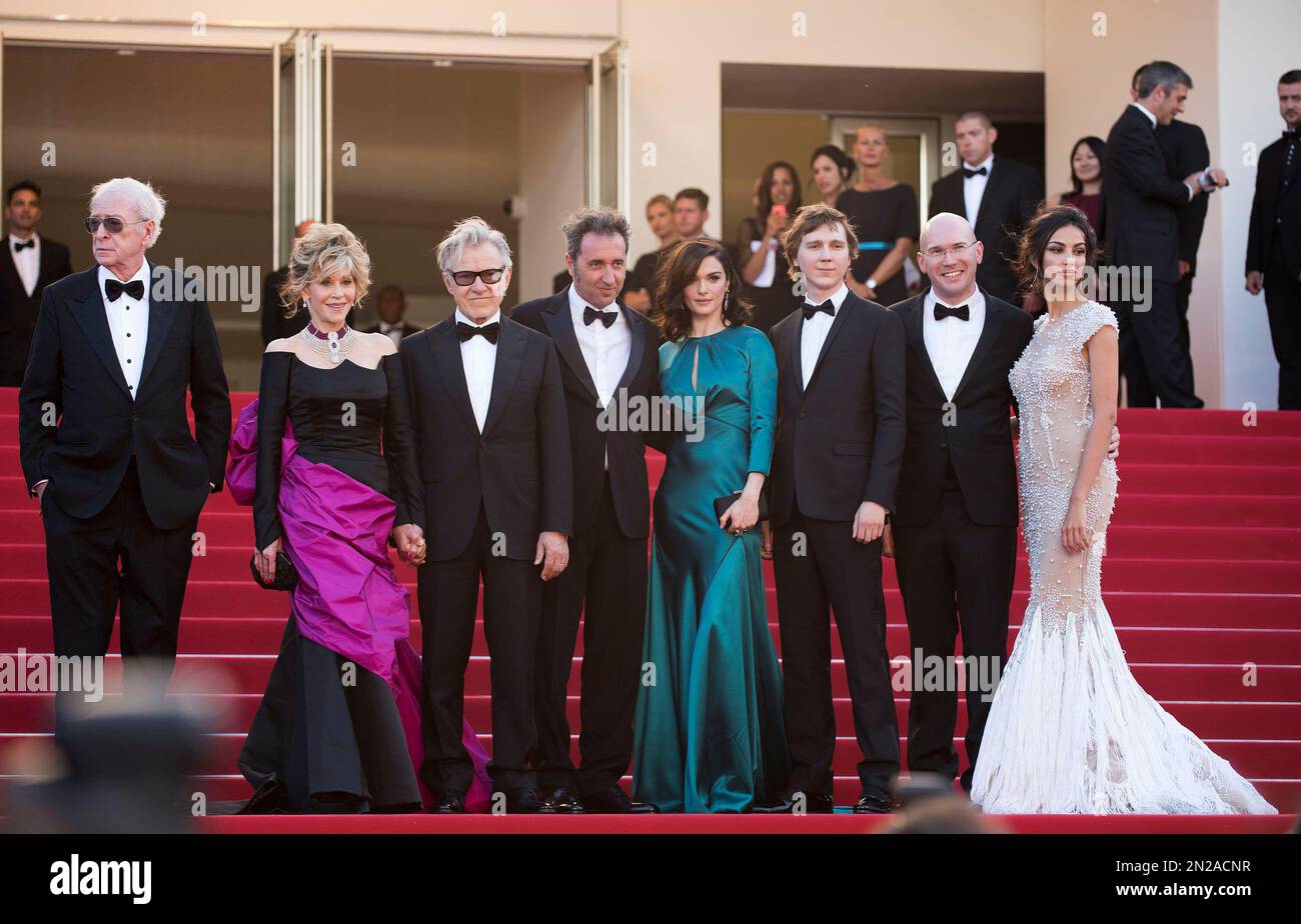 Actors Michael Caine, Rachel Weisz, Jane Fonda and Harvey Keitel, director Paolo Sorrentino and