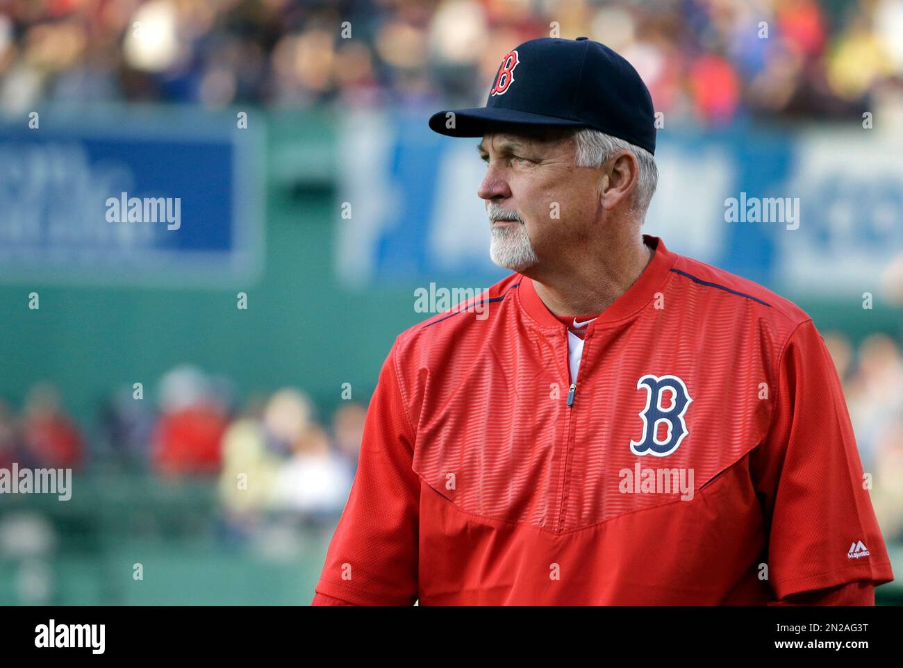 Boston Red Sox pitching coach Carl Willis before a baseball game