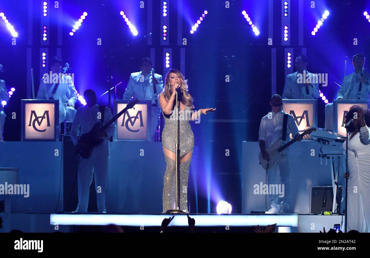 Mariah Carey performs at the Billboard Music Awards at the MGM Grand