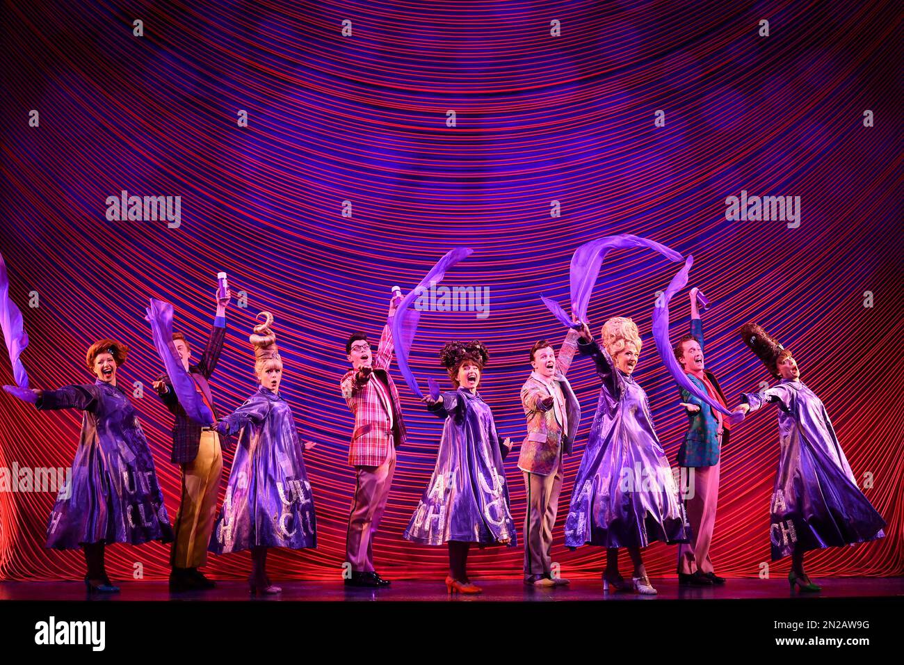 Cast members perform during a media preview of 20th Anniversary