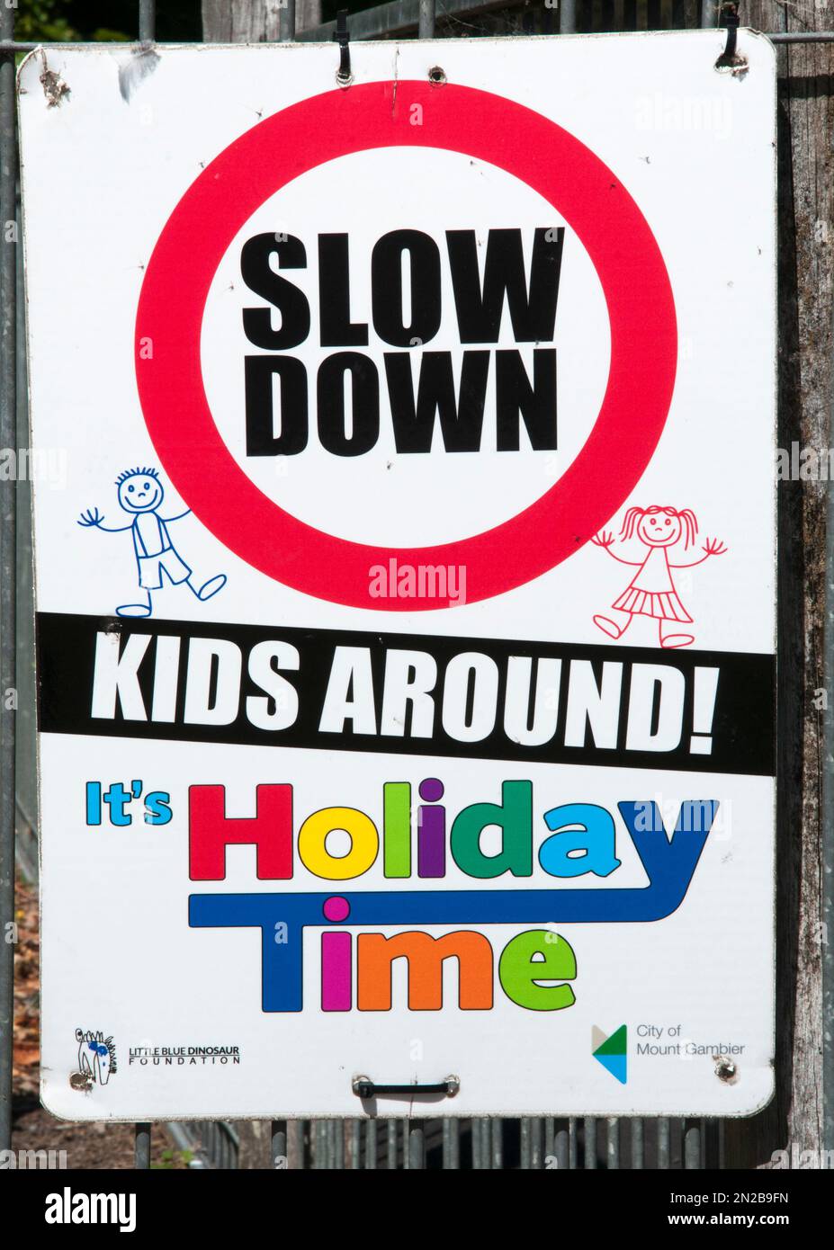 Child safety alert during summer holidays, South Australia Stock Photo