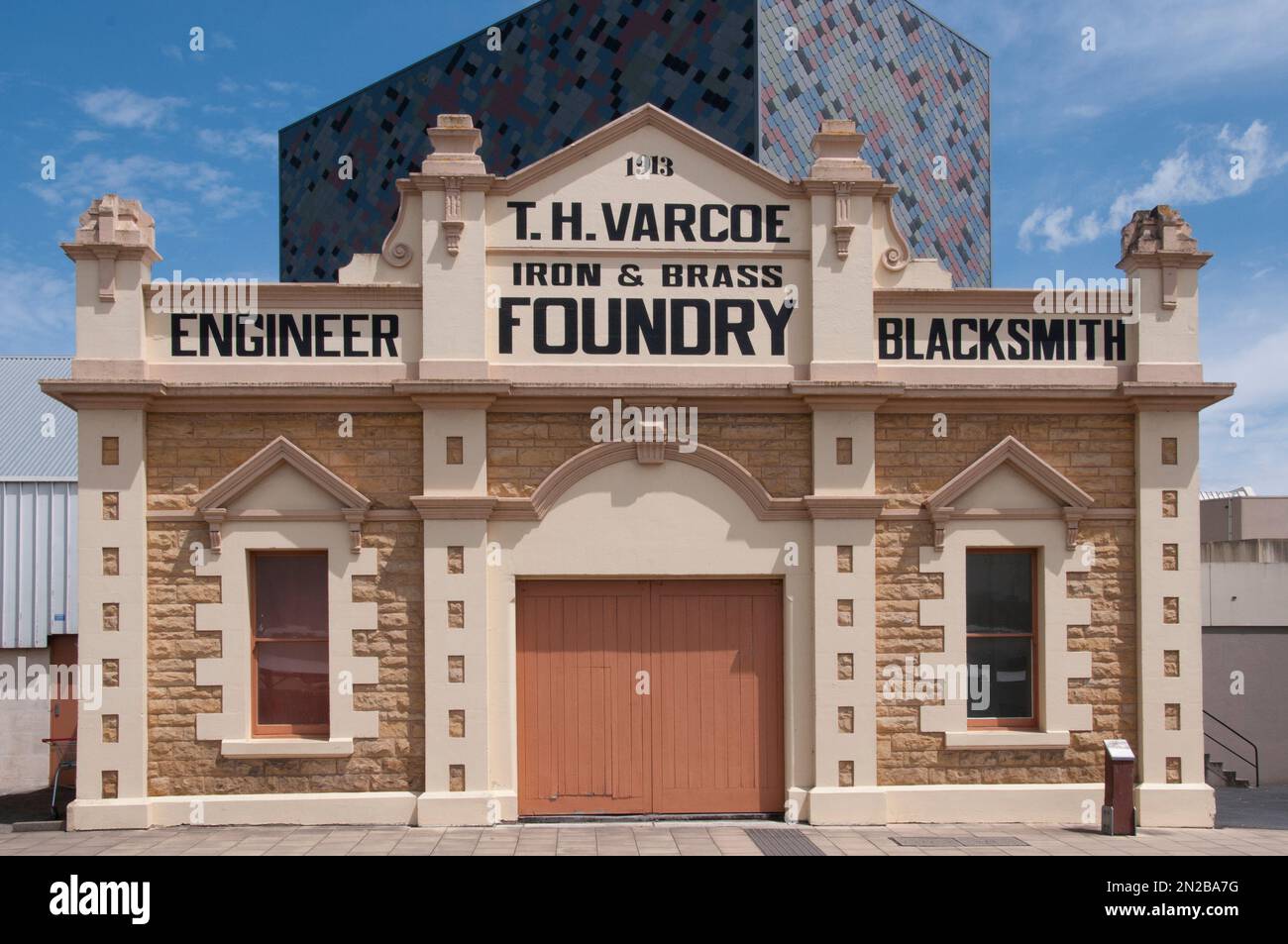 Historic industrial building at Mount Gambier, South Australia Stock Photo