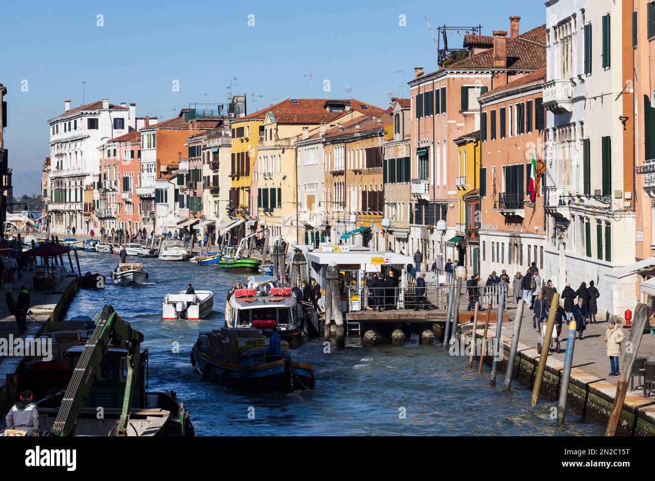 Canal, Venice, Veneto, Italy, Europe Stock Photo