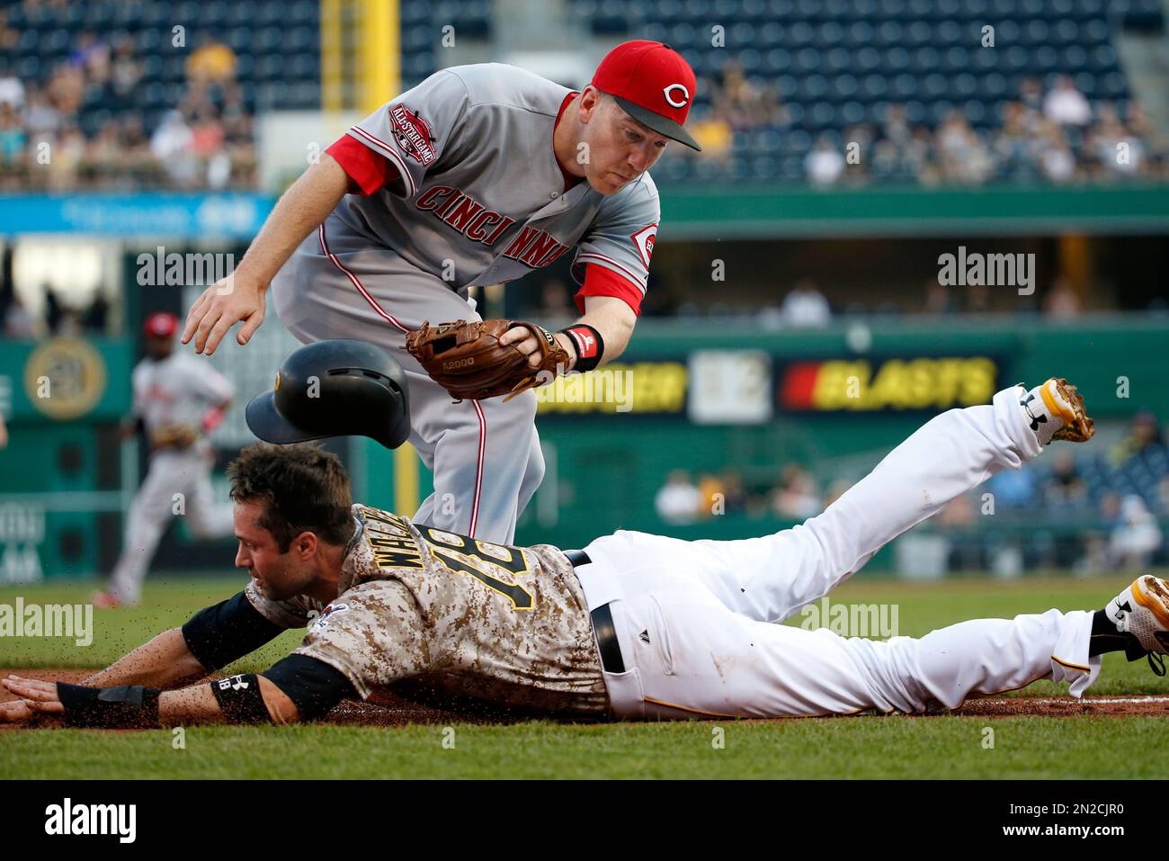 Pittsburgh Pirates' Adam Frazier during a spring training baseball workout  Monday, Feb. 17, 2020, in Bradenton, Fla. (AP Photo/Frank Franklin II Stock  Photo - Alamy