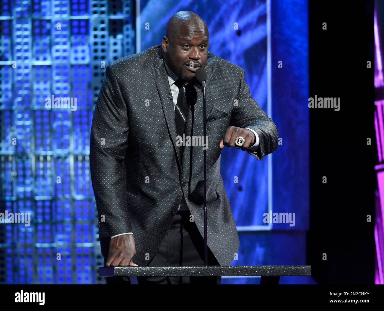 FILE In this March 14, 2015 file photo, Shaquille O'Neal speaks at