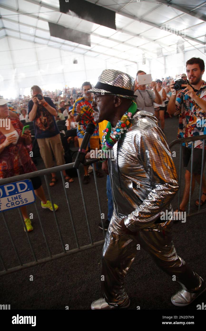 Ironing Board Sam performs at the New Orleans Jazz & Heritage Festival on Sunday, May 3, 2015