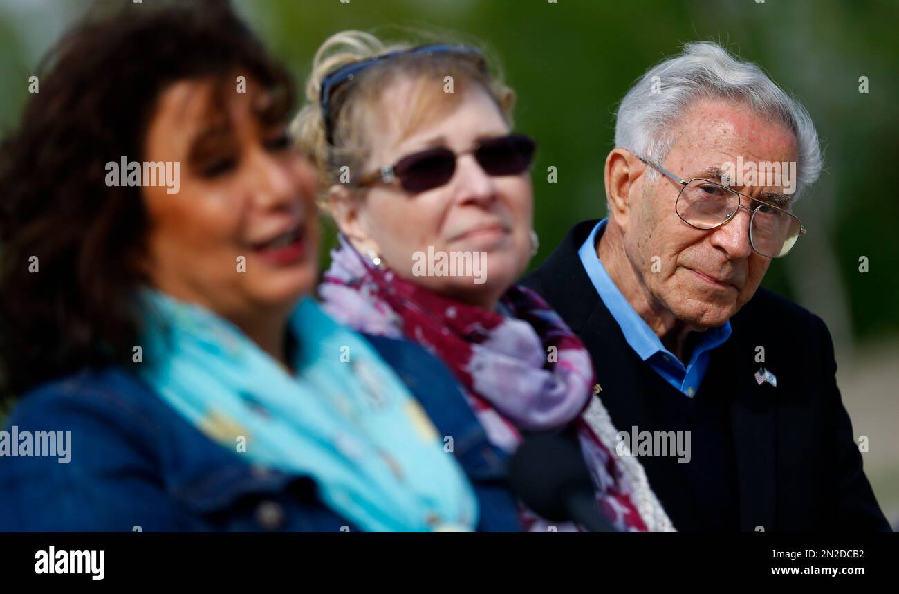 In this picture taken Wednesday, April 29, 2015, Ben Lesser, 87 ...