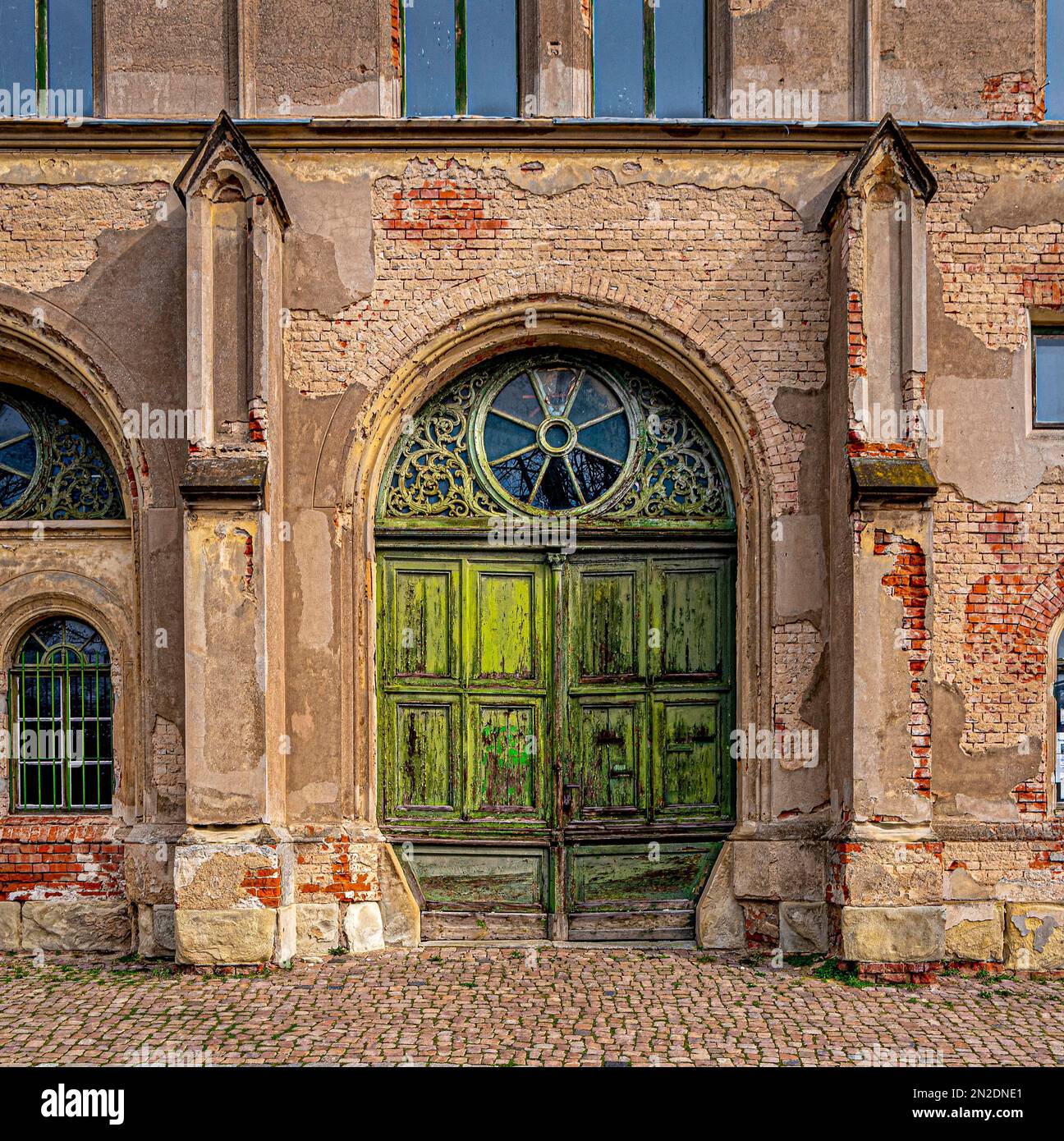 Stable Germany Gates and windows at the Ducal Stables in Altenburg, Thuringia, Germany ...