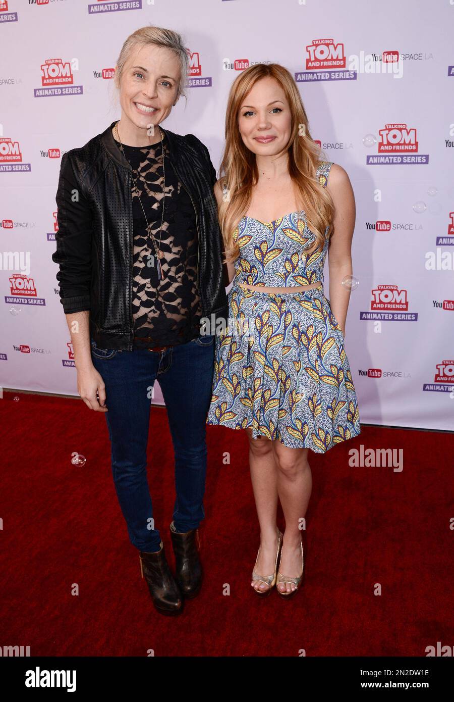 YouTube star Lisa Schwartz, right, and comedian Maria Bamford attends ...