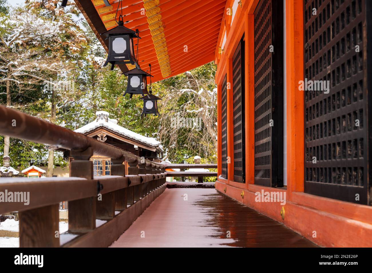 Gion shrine in the snow hi-res stock photography and images - Alamy