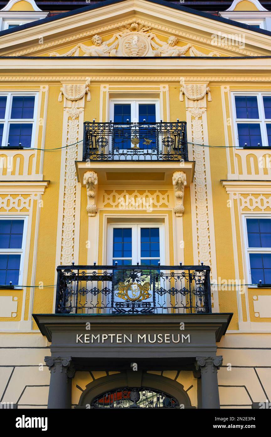 Facade, Kempten Museum in the Zumsteinhaus in Kempten, Allgäu, Bavaria, Germany, Europe Stock Photo