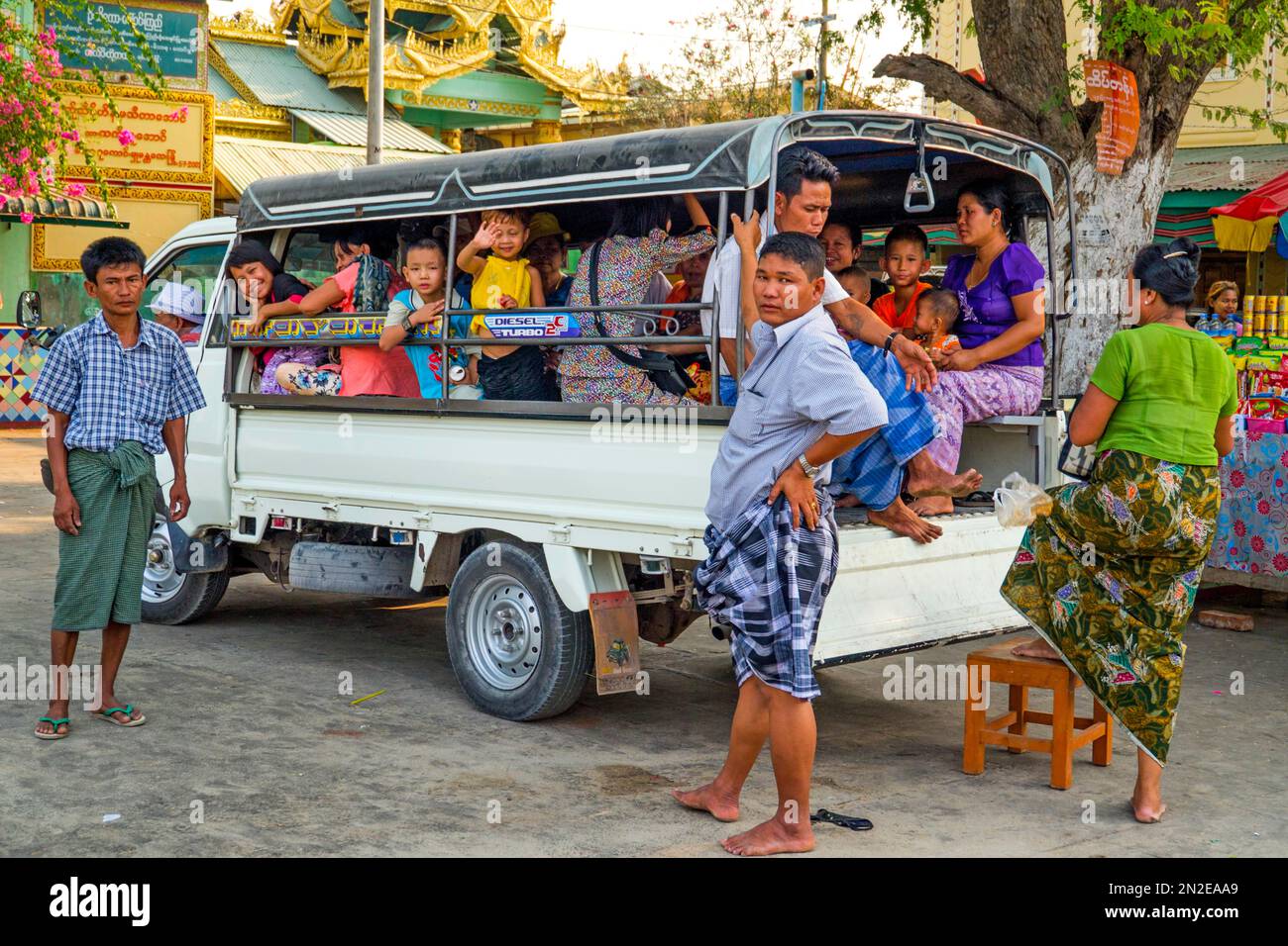 Means of transportation, Myanmar, Myanmar Stock Photo