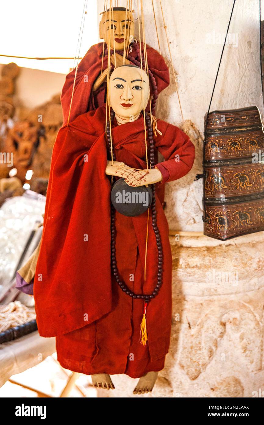 Marionette puppets, Myanmar, Myanmar Stock Photo