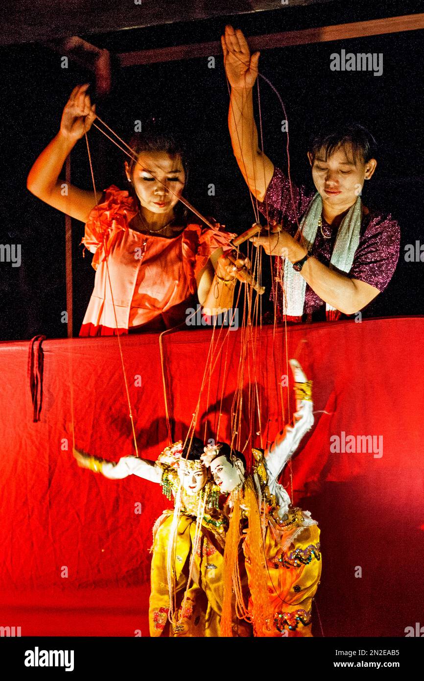 Puppet Theatre, Myanmar, Myanmar Stock Photo Alamy